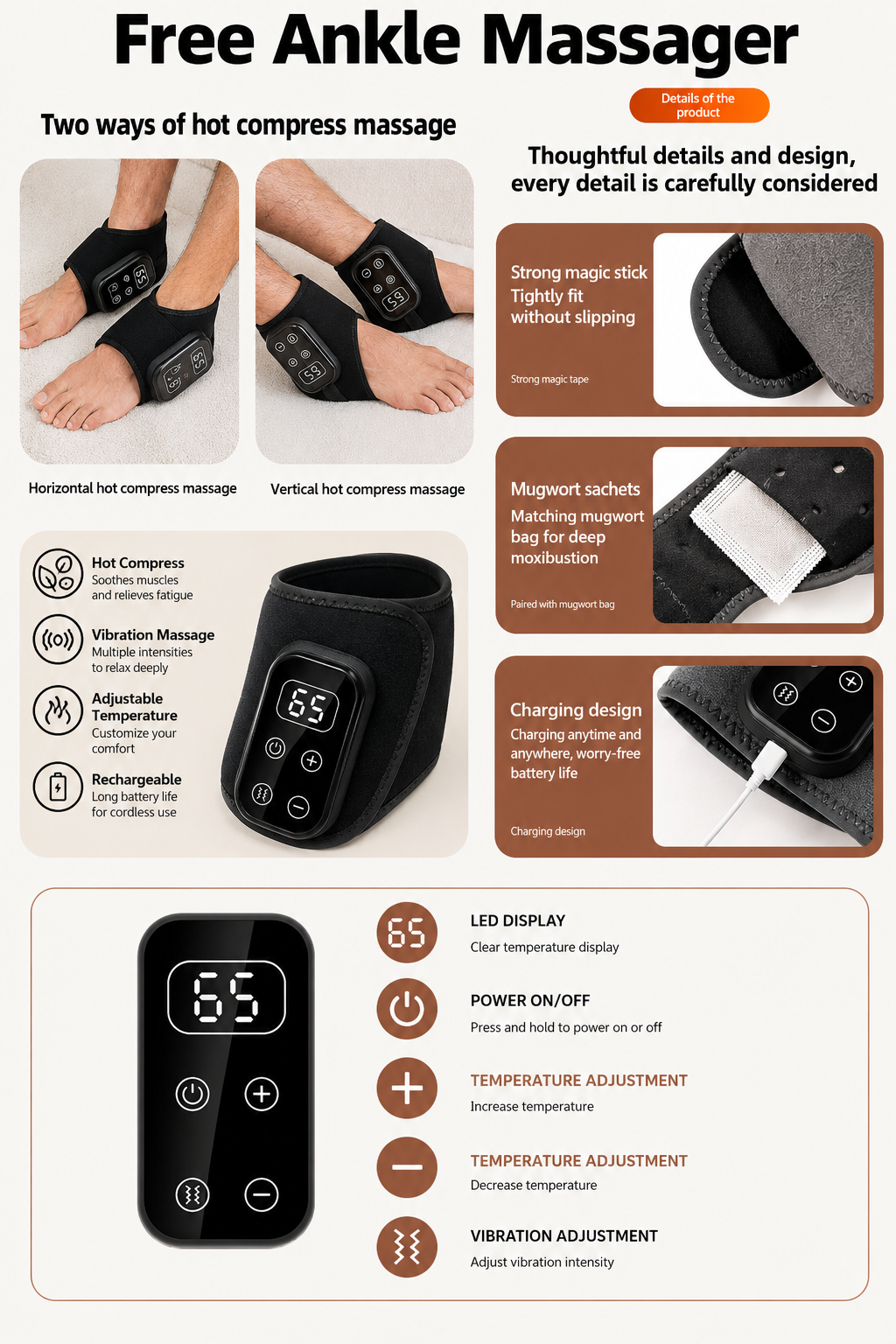 3-in-1 Hand Massager - Ultimate Relaxation at Home